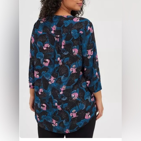 Disney Harper-Georgette Alice in Wonderland Pullover Tunic Blouse (911) - Picture 13 of 16